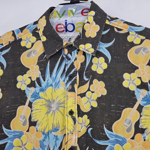 5 O’clock Somewhere Margaritaville Hawaiian Shirt Mens XL Camp Floral Hibiscus - Picture 2 of 10